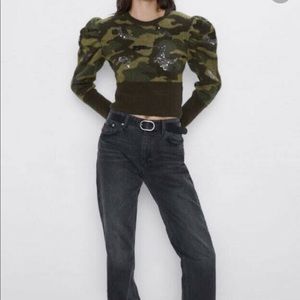 Zara Puff Sleeve Sweater